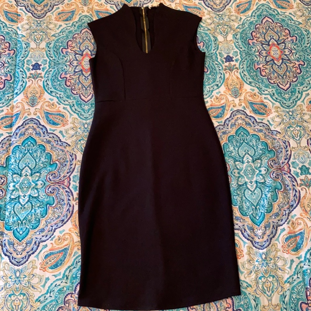 Black fitted dress